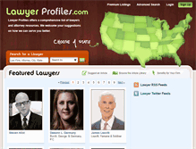 Tablet Screenshot of lawyerprofiles.com